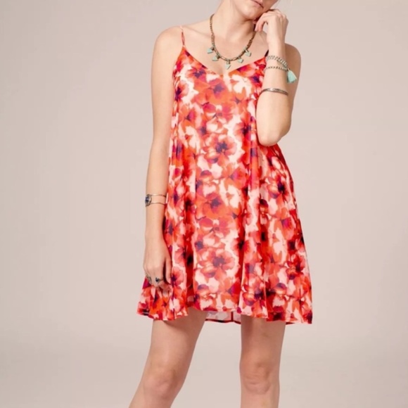 FLORAL DRESS Intricate Mini Woven Boho Swing Tunic - Picture 2 of 8